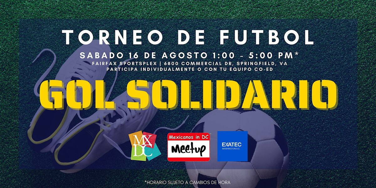 Torneo de Futbol: Gol Solidario, 16 August | Event in Springfield | AllEvents