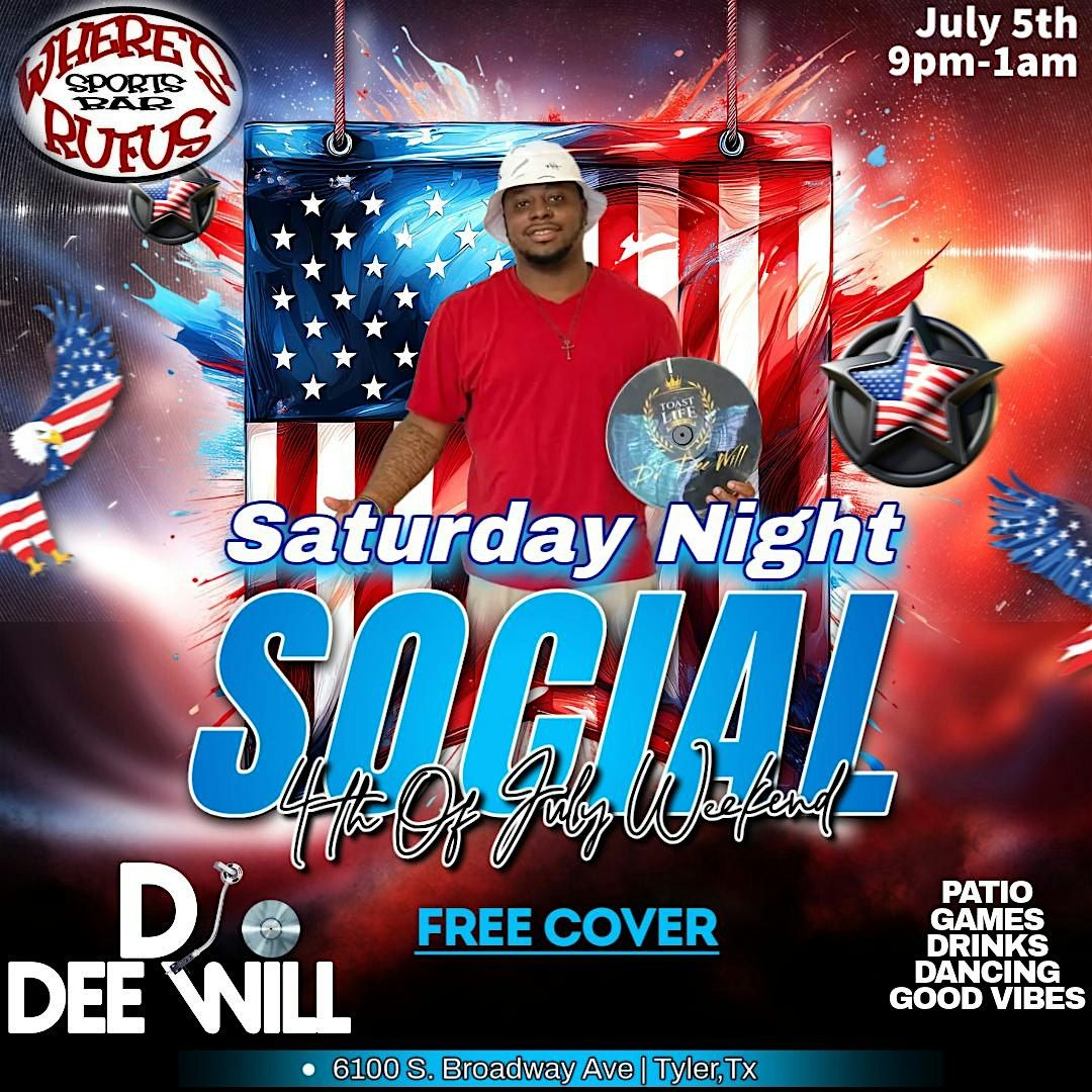 Saturday Night Social, 9 August | Event in Tyler | AllEvents