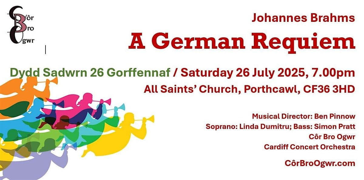 Brahms Requiem, 26 July | Event in Porthcawl | AllEvents