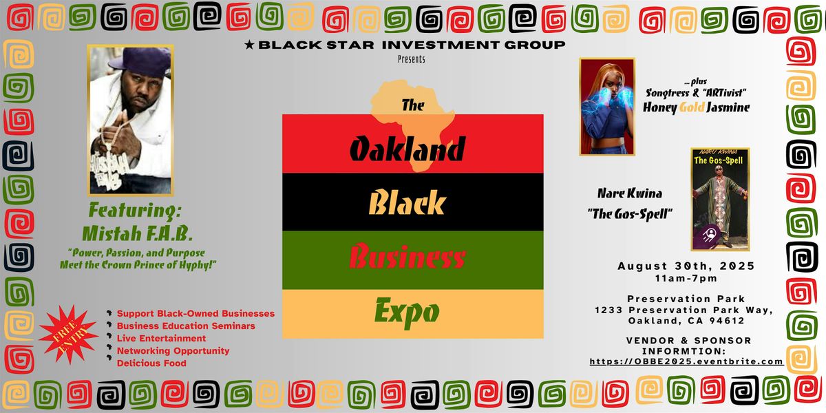 Oakland Black Business Expo Vendor Sign-Up, 30 August | Event in Oakland | AllEvents