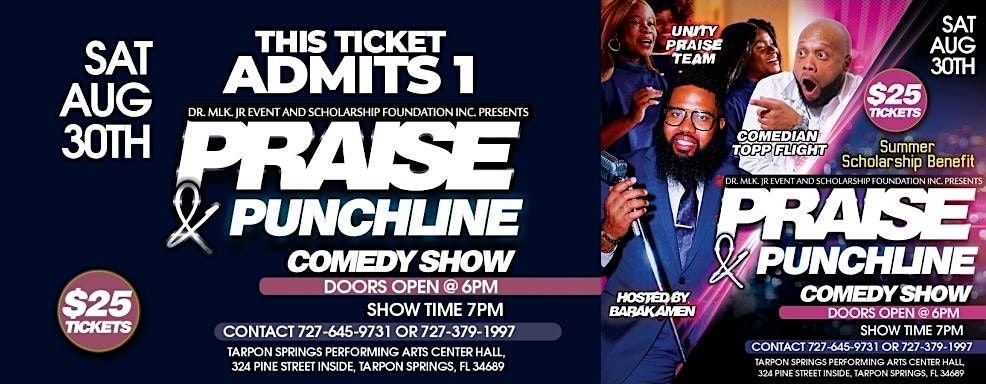 Praise and Punchlines, 30 August | Event in Tarpon Springs | AllEvents