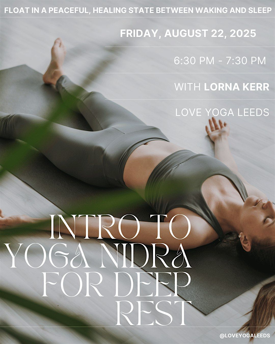 Intro to Yoga Nidra for Deep Rest, 22 August | Event in Leeds | AllEvents