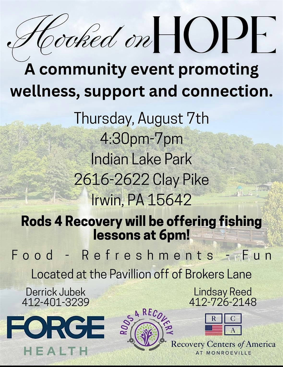 Hooked on Hope, 7 August | Event in Irwin | AllEvents