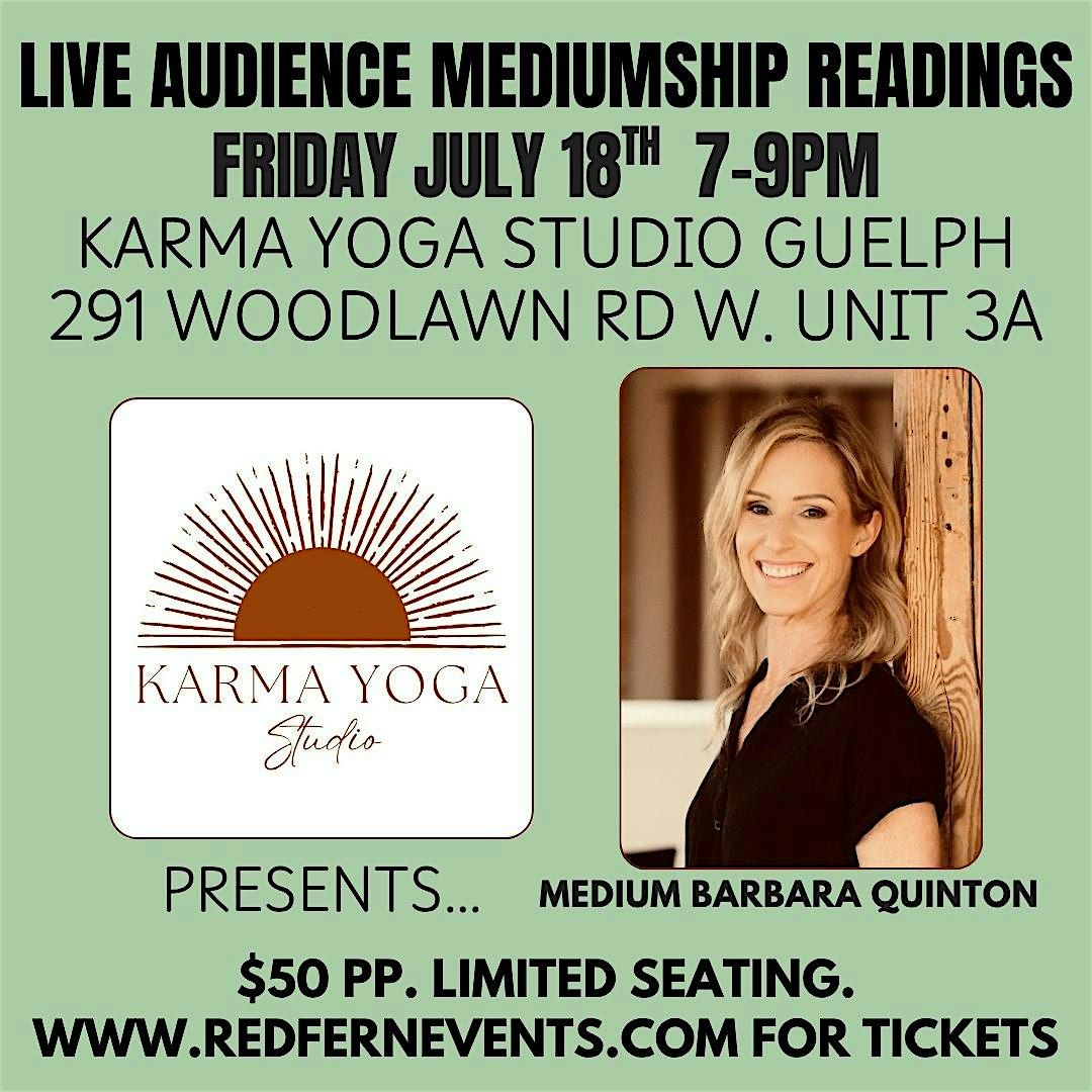 Live Audience Mediumship Readings, Guelph ON, 18 July | Event in Guelph | AllEvents