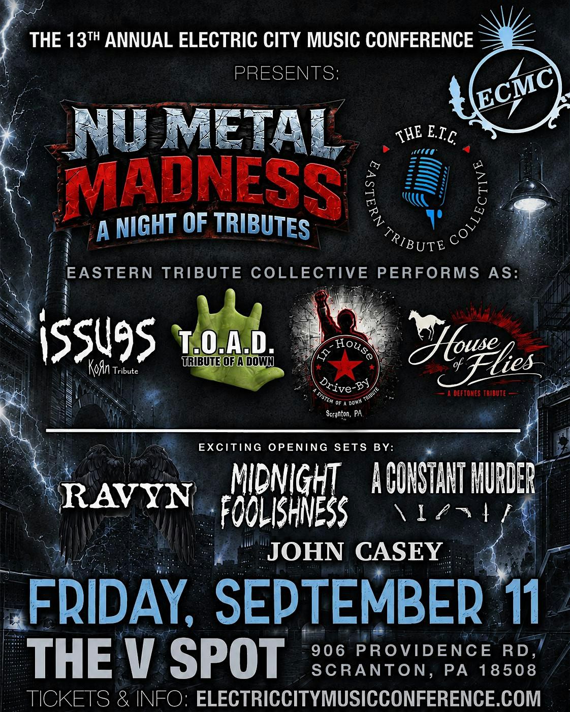 Nu Metal Madness: A Night of Tributes at The V Spot, The V Spot