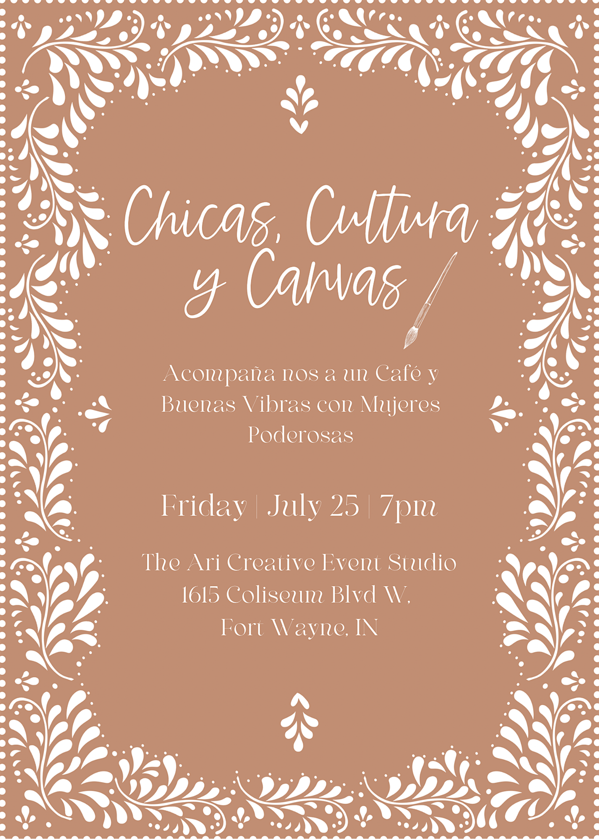 Chicas, Cultura y Canvas ♥️, 25 July | Event in Fort Wayne | AllEvents