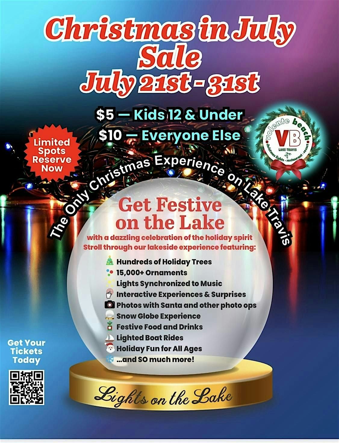Lights on the Lake - ANY DAY PASS SALE! On Lake Travis @ Volente Beach!, 21 November | Event in Leander | AllEvents