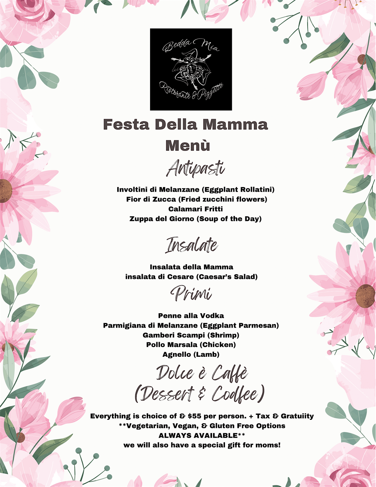Mother’s Day at Bedda Mia | Event in Pompano Beach | AllEvents