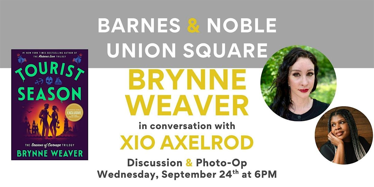 Brynne Weaver discusses TOURIST SEASON at B&N Union Square, 24 September | Event in New York | AllEvents