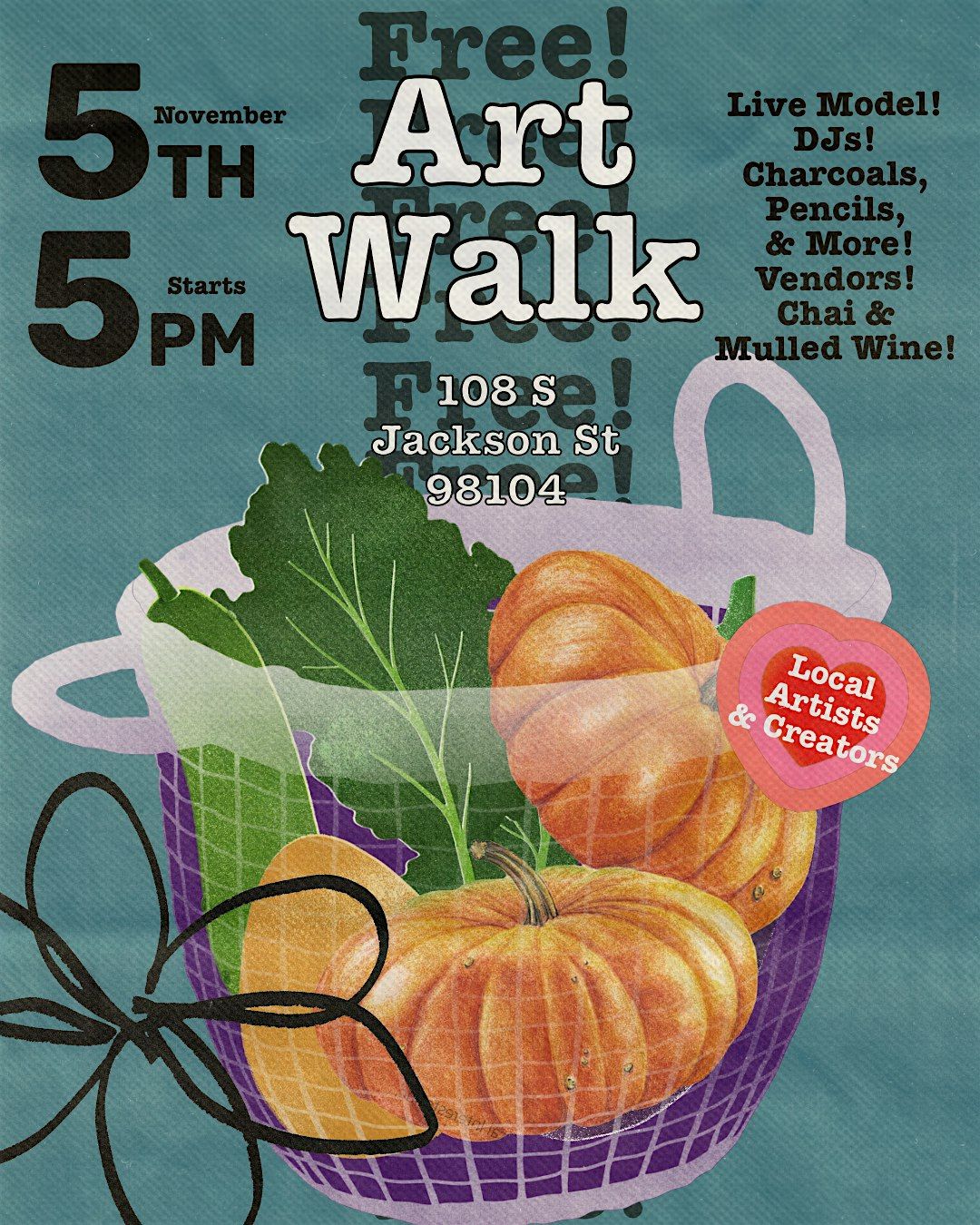 ART WALK! OPEN FIGURE CLASS & MARKET!, 5 November | Event in Seattle | AllEvents