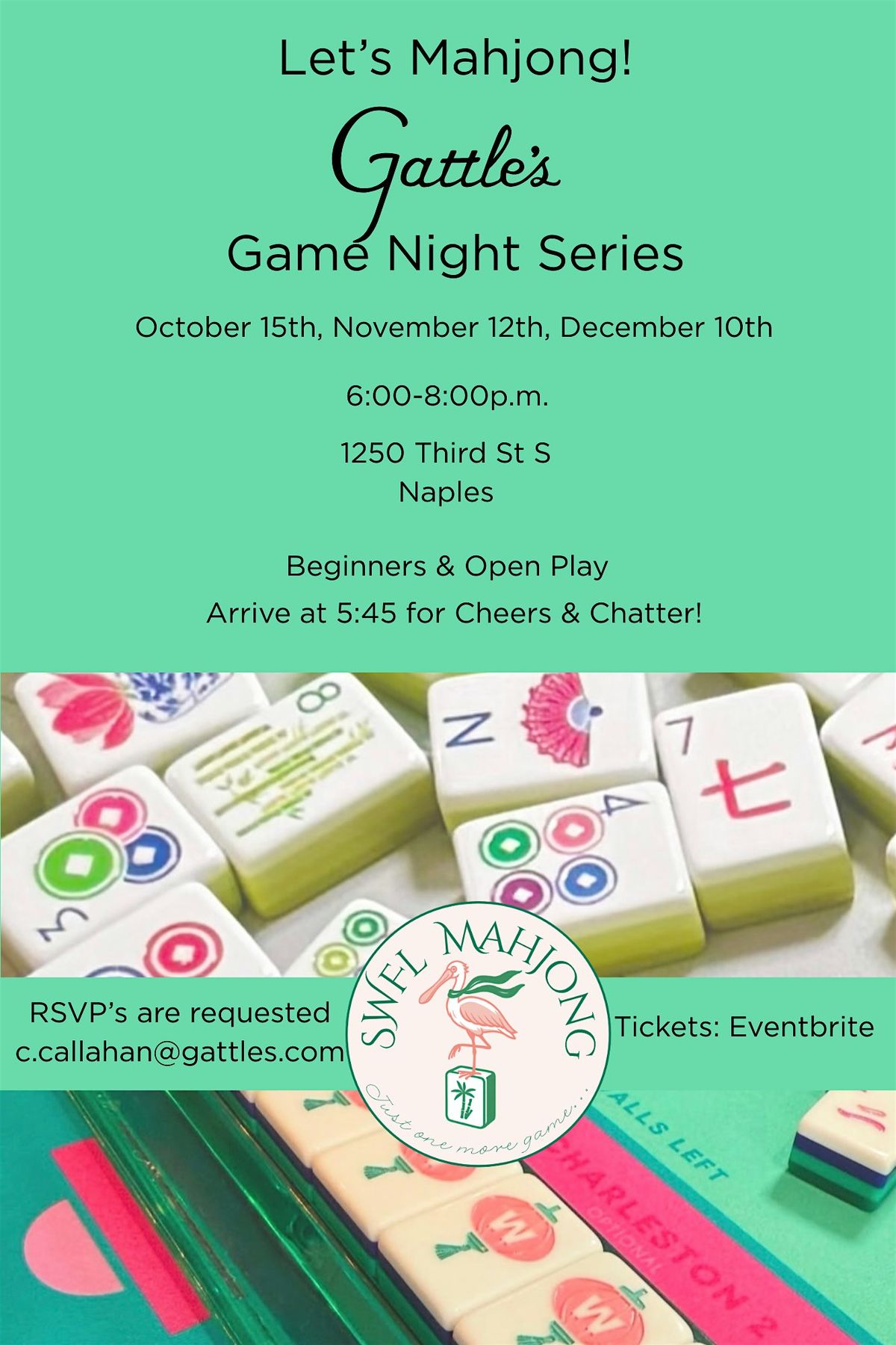 SWFL Mahjong at Gattle's Linens | Event in Naples | AllEvents