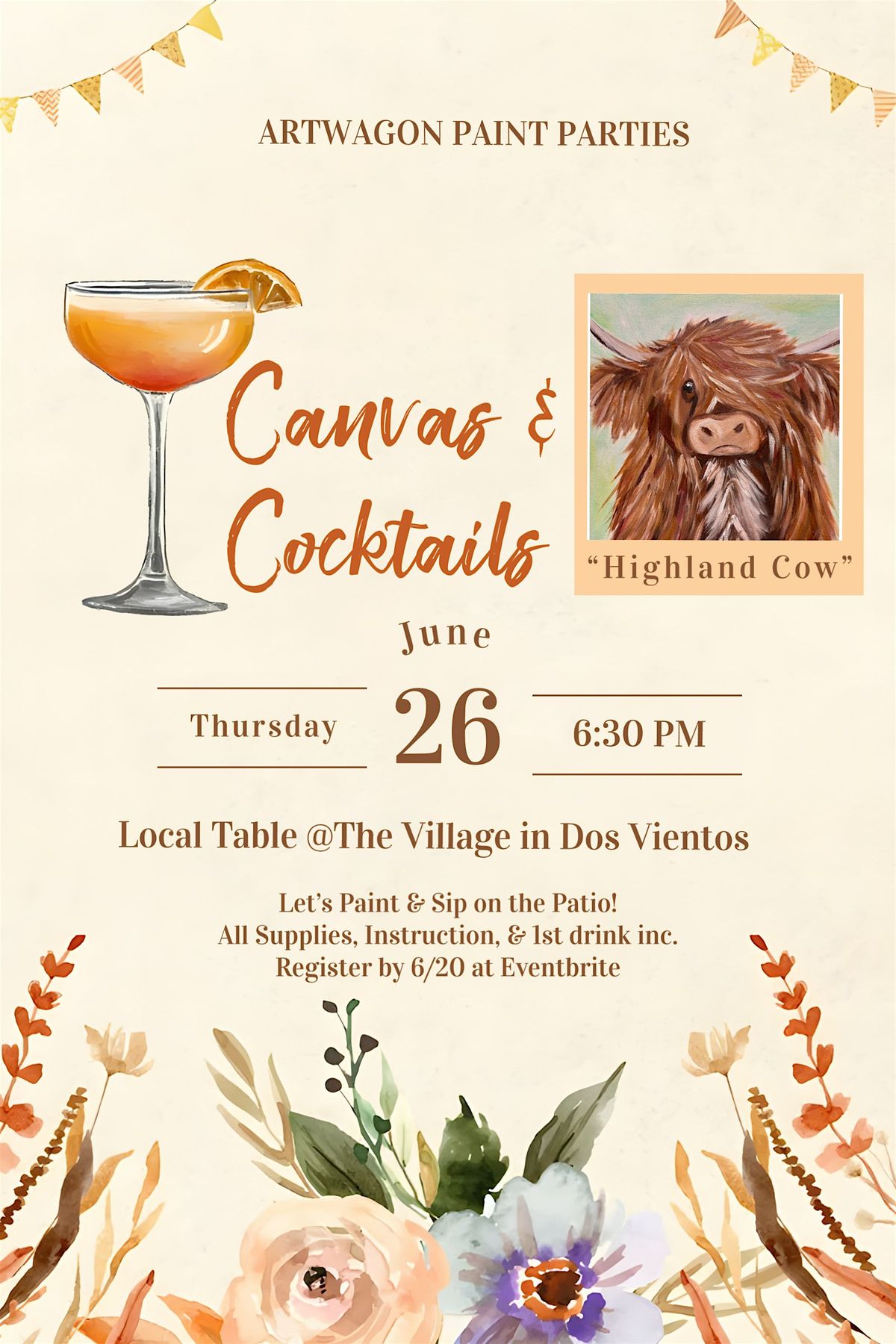 Canvas & Cocktails, 26 June | Event in Thousand Oaks | AllEvents
