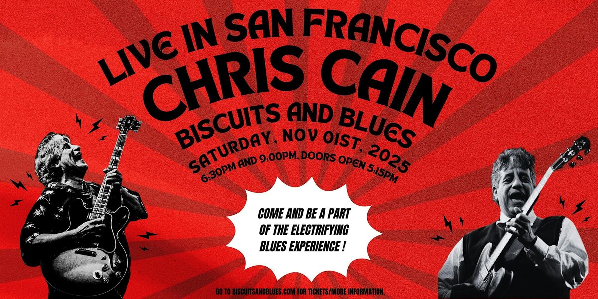 Chris Cain, 1 November | Event in San Francisco | AllEvents