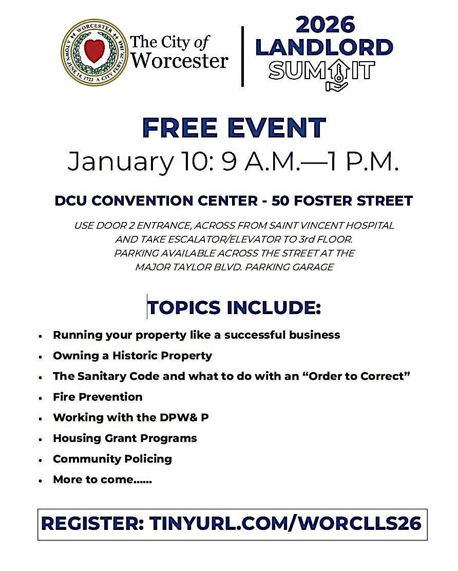 2026 Worcester Landlord Summit, 10 January | Event in Worcester | AllEvents
