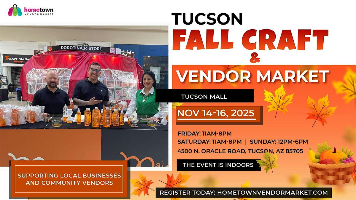 Tucson Fall Craft and Vendor Market, 14 November | Event in Tucson | AllEvents