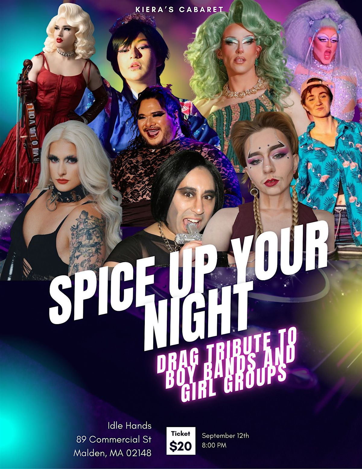 Kiera's Cabaret: Spice Up Your Night at Idle Hands, 12 September | Event in Malden | AllEvents