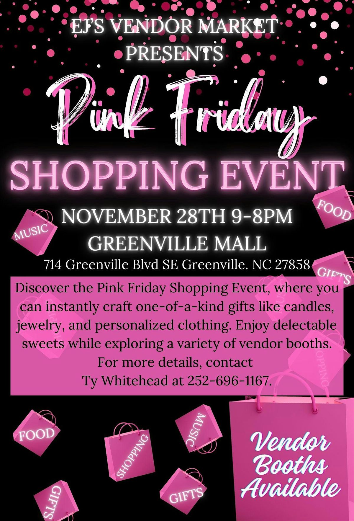 Pink Friday Shopping Event, 28 November | Event in Greenville | AllEvents