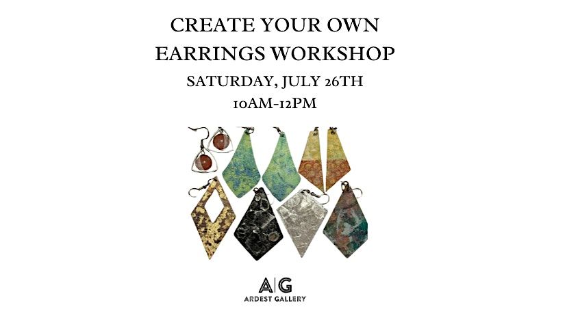 Create Your Own Earrings Workshop, 26 July | Event in The Woodlands | AllEvents