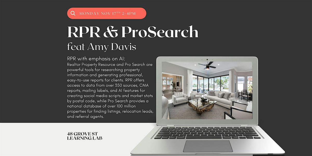 Copy of RPR & ProSearch with Amy Davis, 9 December | Event in Asheville | AllEvents