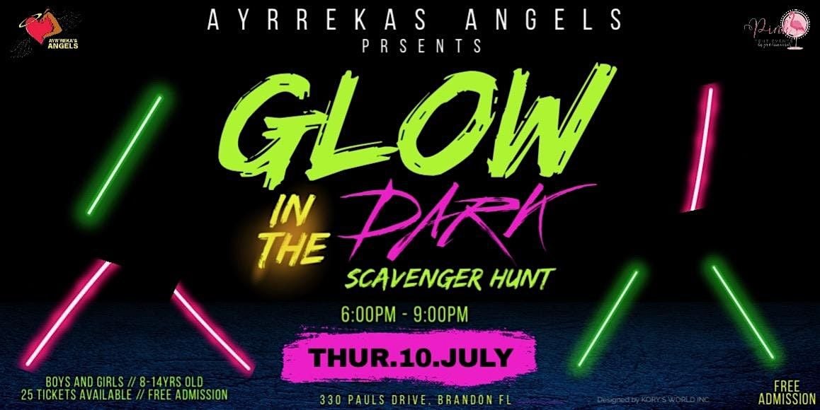 Ayr'Reka's Angels Glow in the dark scavenger hunt, 10 July | Event in Brandon | AllEvents