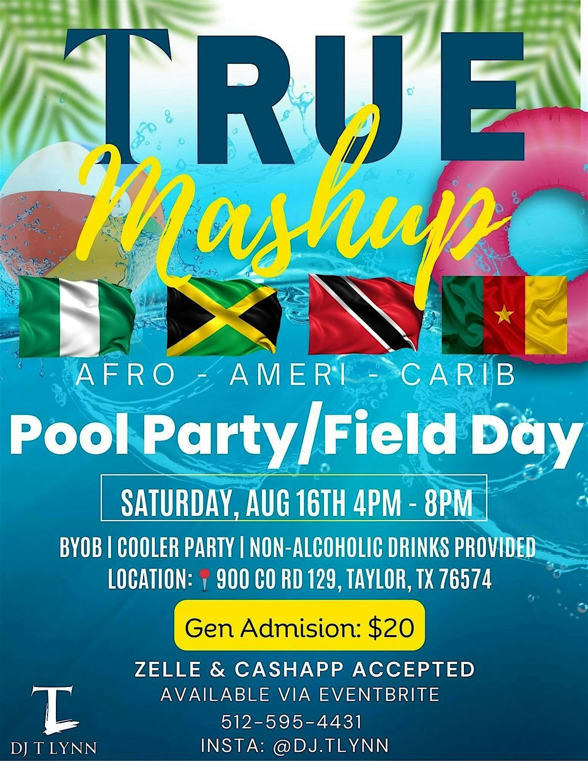 True Mashup: African - American - Caribbean Pool Party / Field Day, 16 August | Event in Taylor | AllEvents