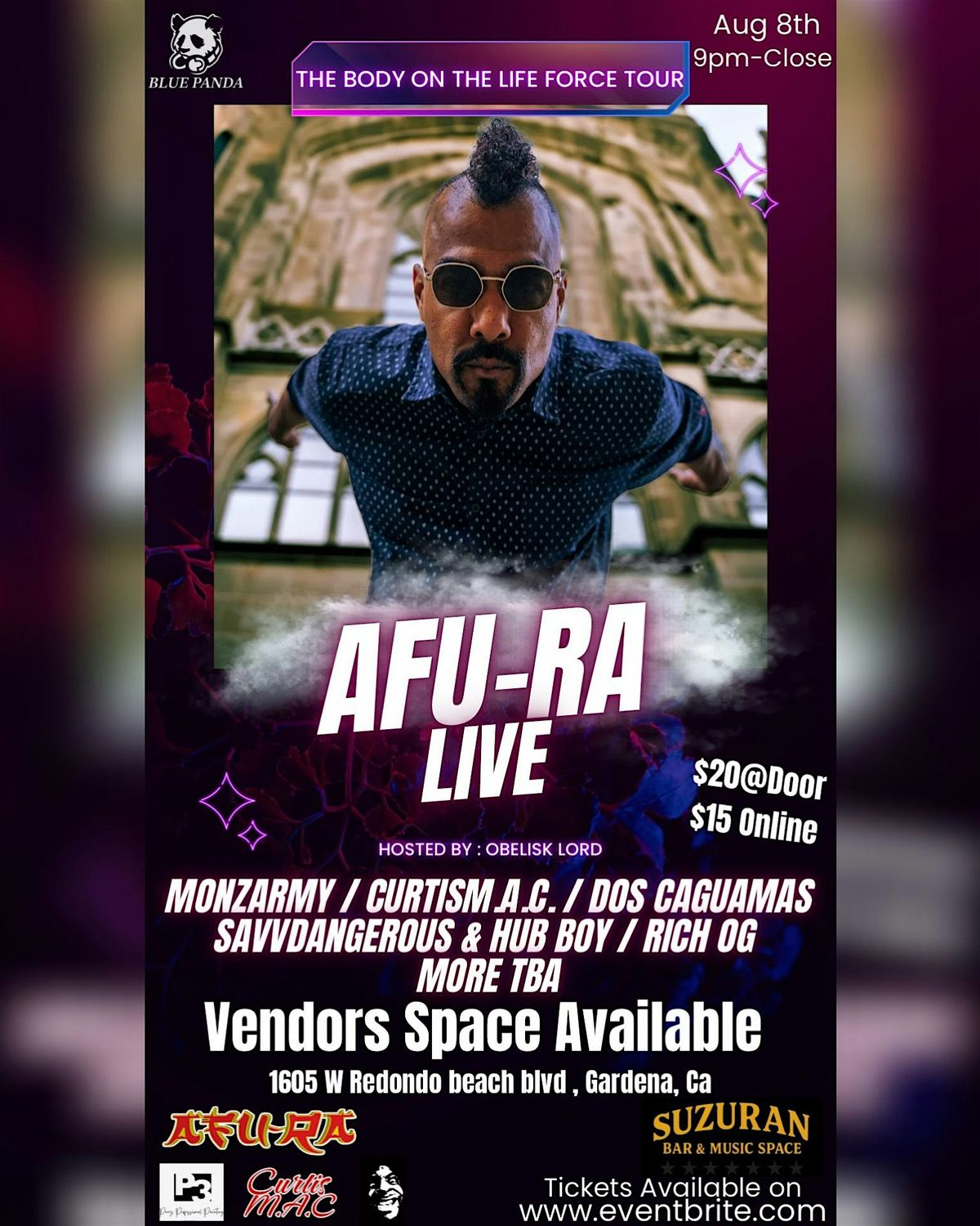 Afu-Ra Body on the Life Force Tour, 8 August | Event in Gardena | AllEvents