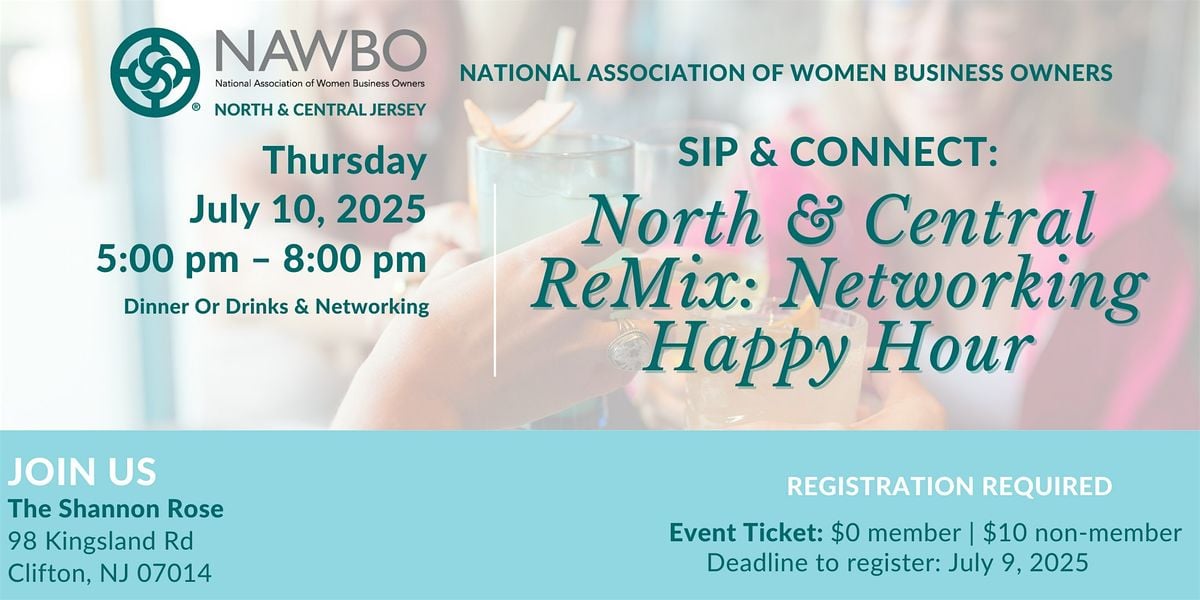 Sip & Connect Networking Happy Hour, 10 July | Event in Clifton | AllEvents