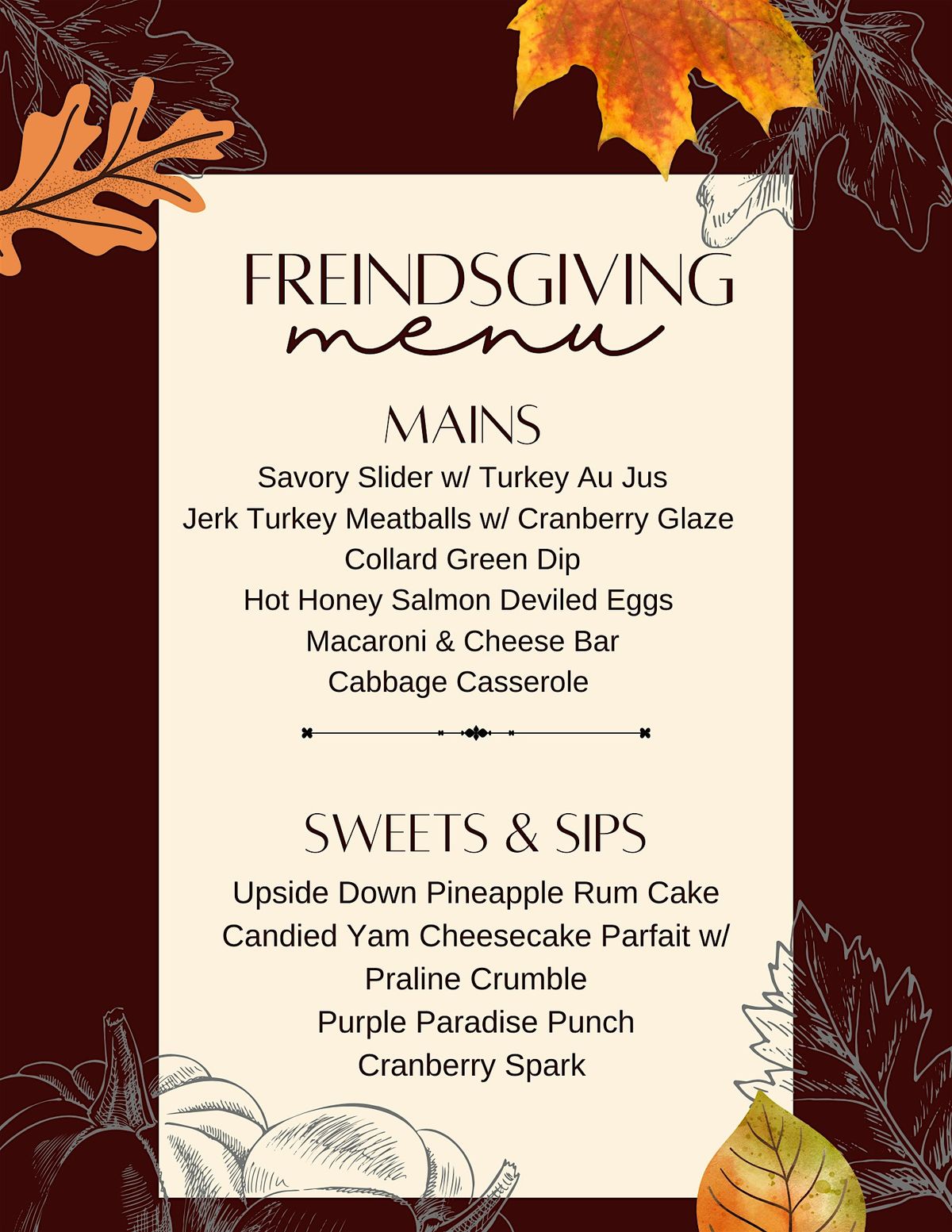TCC’s FRIENDSGIVING KICKBACK, 15 November | Event in Anderson | AllEvents
