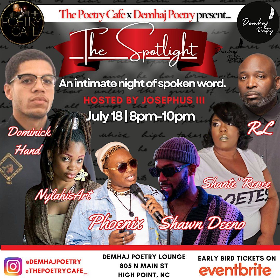 "The Spotlight" - An Intimate Spoken Word Showcase, 18 July | Event in High Point | AllEvents