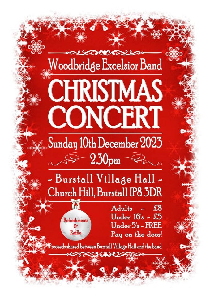 Woodbridge Excelsior Band Christmas Concert, Burstall Village Hall