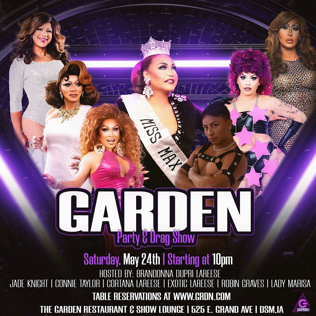 Sat May 24 Drag Show - 10pm Table Reservation, 24 May | Event in Des Moines | AllEvents