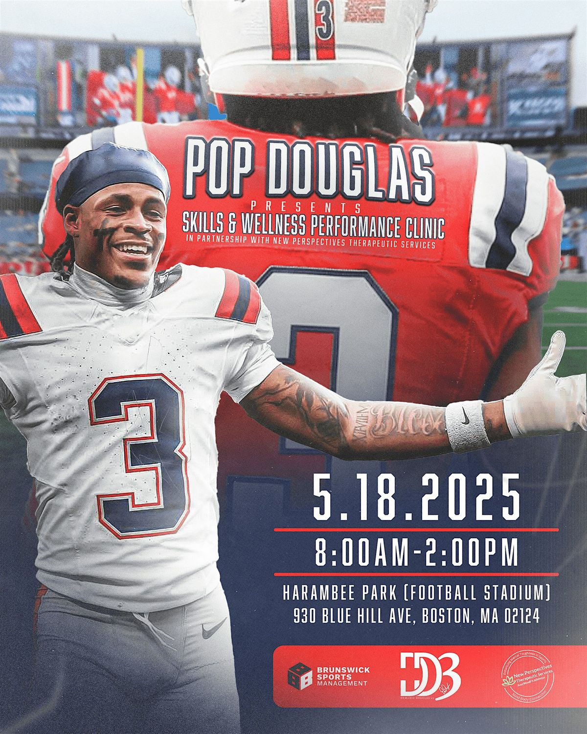 Demario “Pop” Douglas Presents: Youth Skills & Wellness Performance Clinic, 18 May | Event in Boston