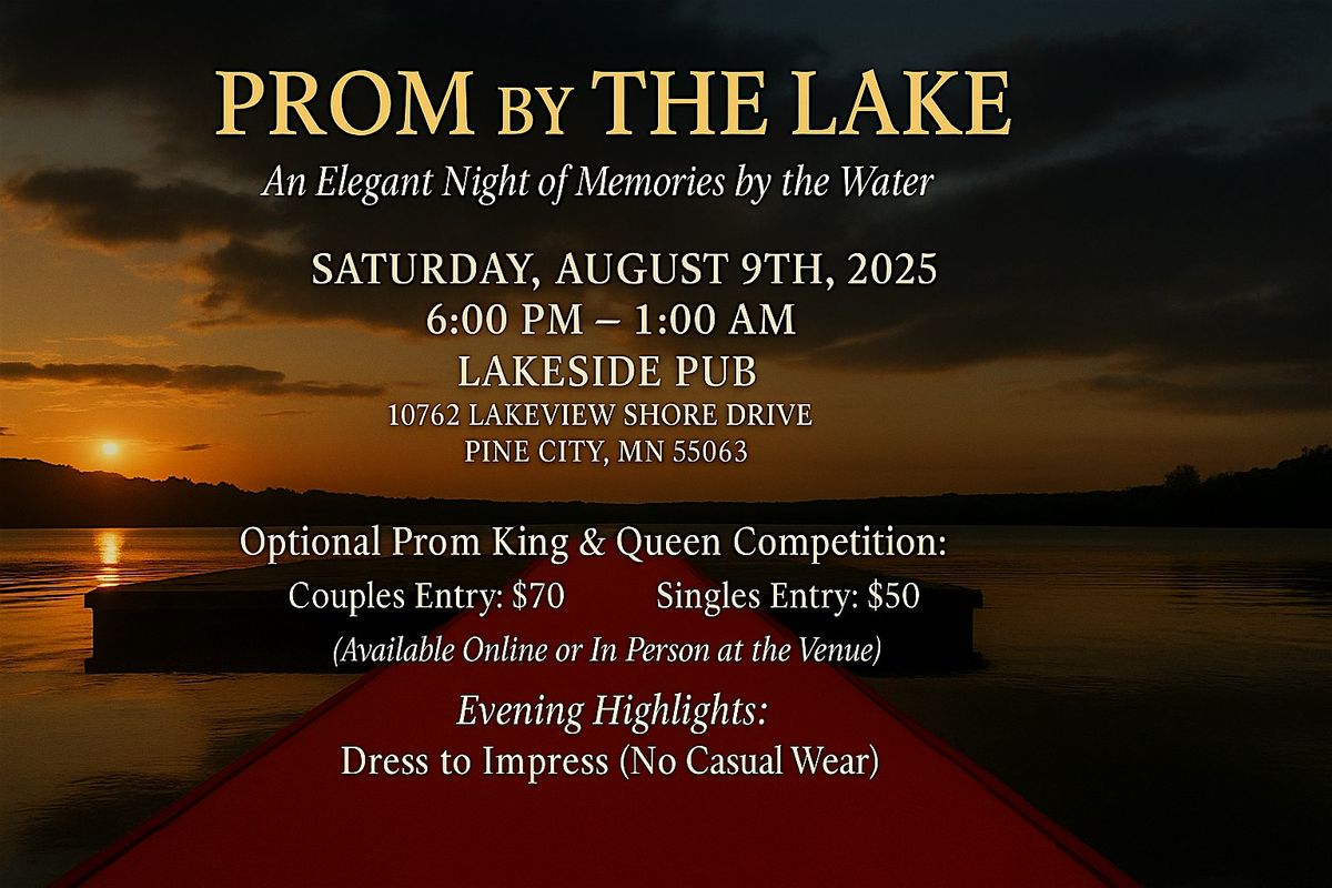PROM By The Lake, 9 August | Event in Pine City | AllEvents