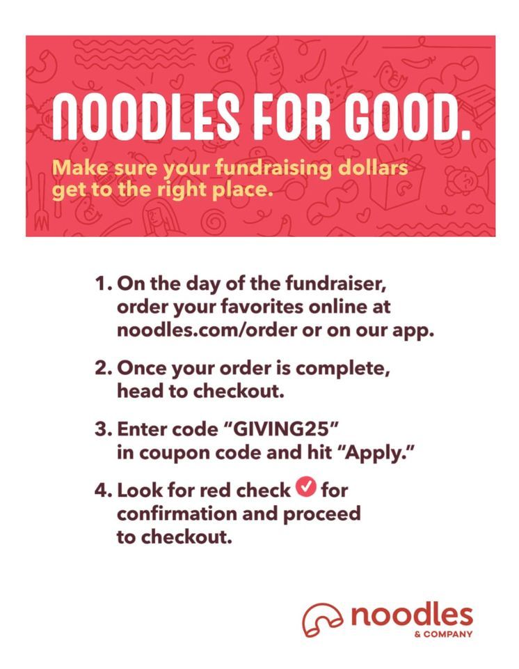 Dine Out at Noodles & Co. to support Hortonville Baseball, Noodles