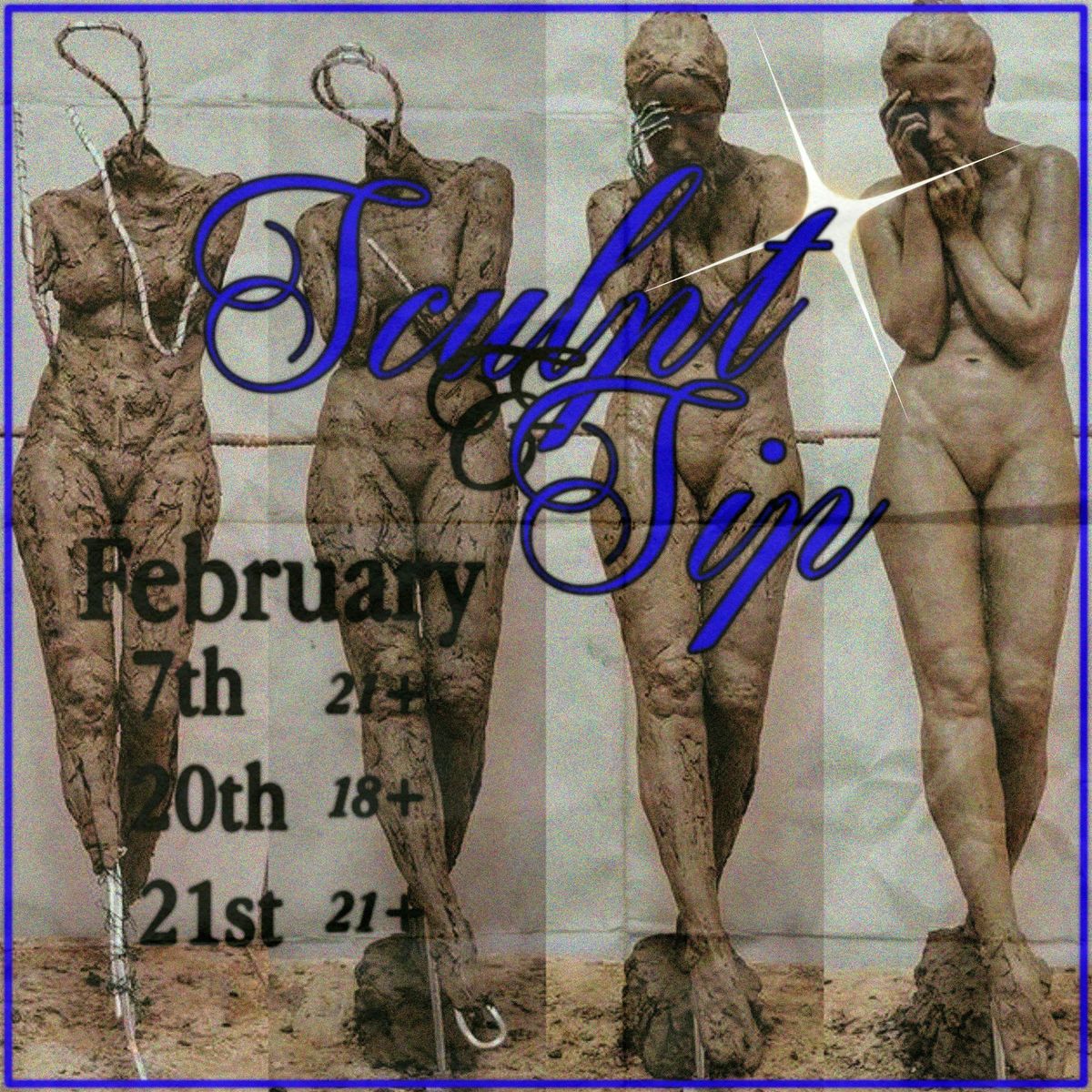SCULPT & SIP - live nude model - bottomless wine - intro sculpting, 30 May | Event in Seattle | AllEvents