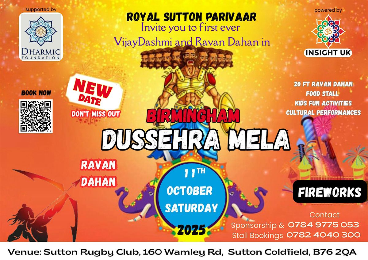 Vijayadashmi Utsav - Birmingham Dussehra Mela 2025, 11 October | Event in Birmingham | AllEvents