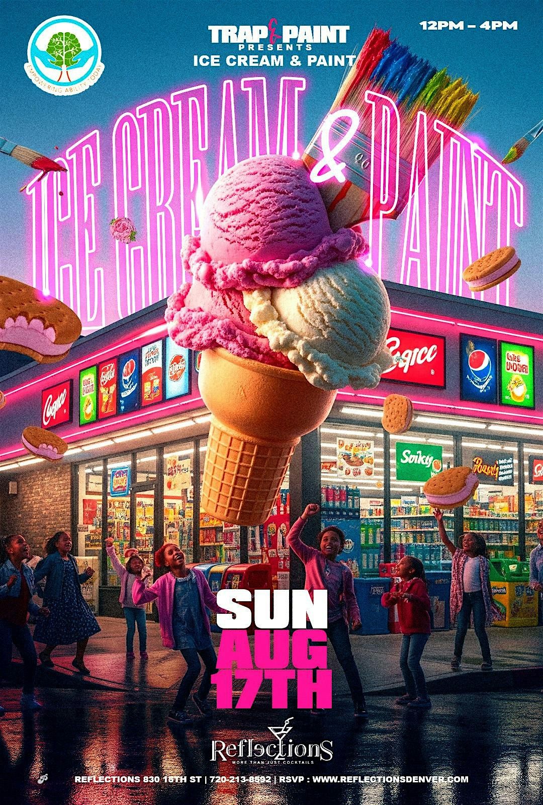 ICE CREAM & PAINT, 17 August | Event in Denver | AllEvents