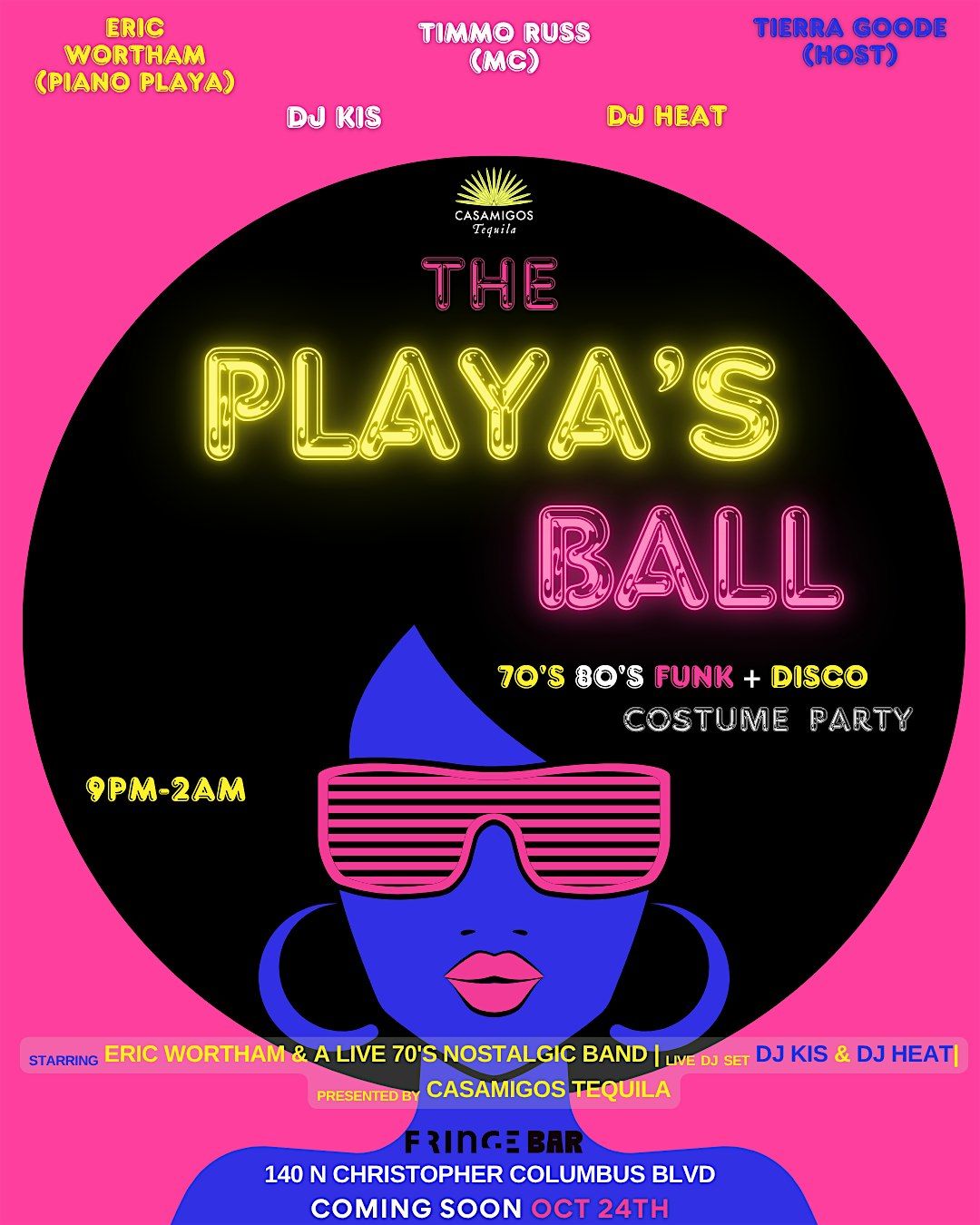 The Playa's Ball , 70s, 80s , Disco Party Featuring Casamigo's Open Bar, 24 October | Event in Philadelphia