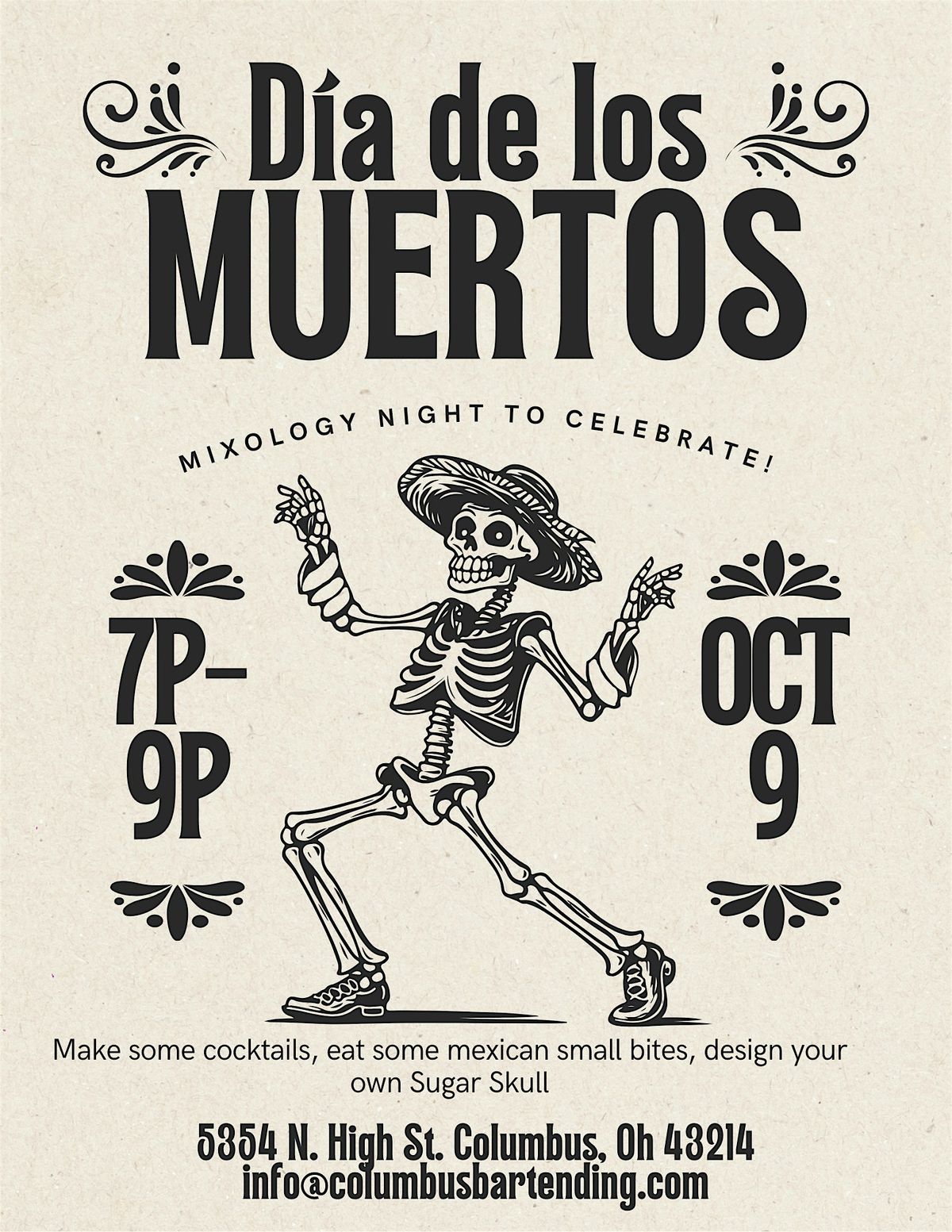 Dia De Los Muertos Mixology, 9 October | Event in Columbus | AllEvents