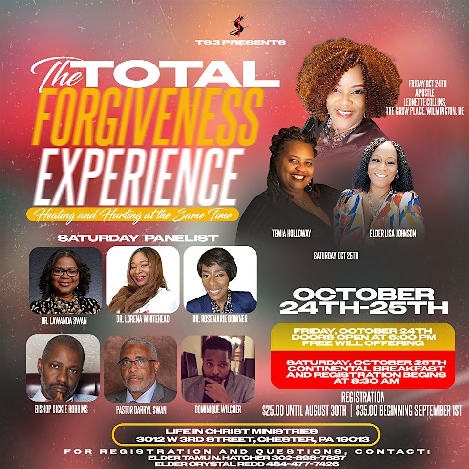 THE TOTAL FORGIVENESS EXPERIENCE - HEALING AND HURTING AT THE SAME TIME, 25 October | Event in Chester | AllEvents