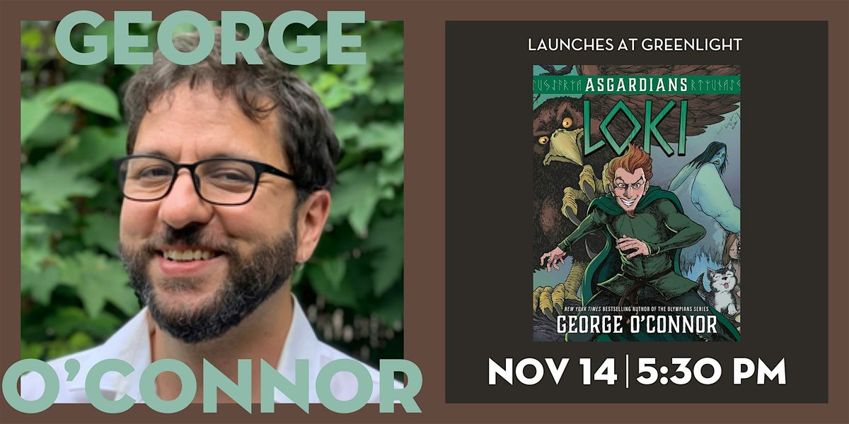Book Event: George O'Connor, 14 November | Event in Brooklyn | AllEvents