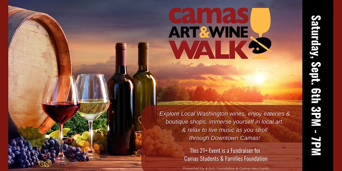 Camas Art & Wine Walk 2025, 6 September | Event in Camas | AllEvents