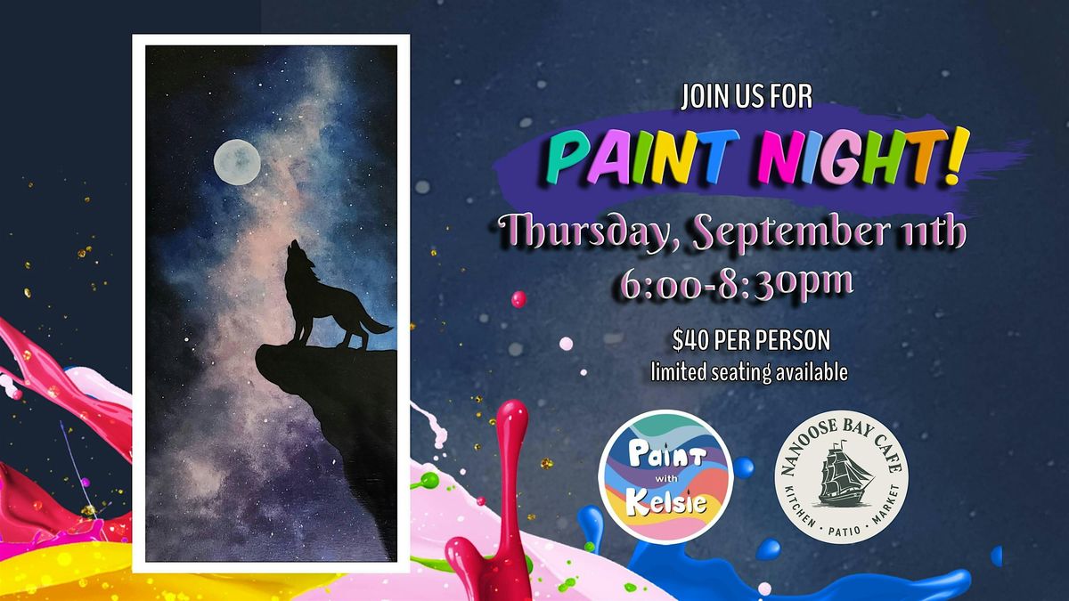 Paint Night At Nanoose Bay Cafe, 11 September | Event in Nanoose Bay | AllEvents