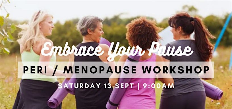 Embrace Your Pause: Peri / Menopause Workshop, 13 September | Event in Gainesville | AllEvents