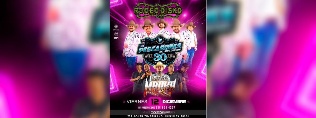 LOS PESCADORES DEL RIO & LOS DE LA MARKA, 12 December | Event in Lufkin | AllEvents