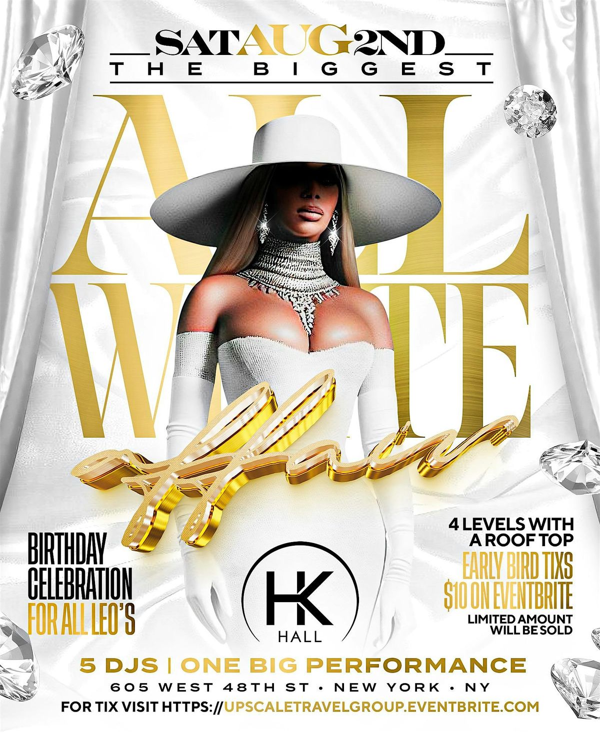 BIG APPLE ALL WHITE AFFAIR SAT AUG 2nd, 2 August | Event in New York | AllEvents