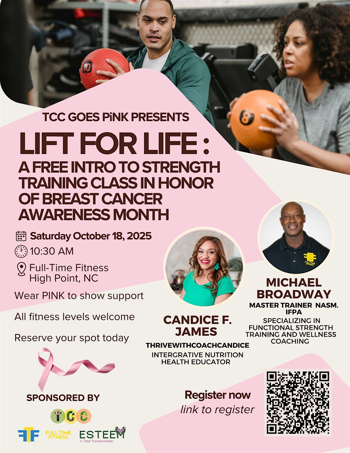 TCC Presents  “Lift For Life” Intro to Strength Class, 18 October | Event in High Point | AllEvents