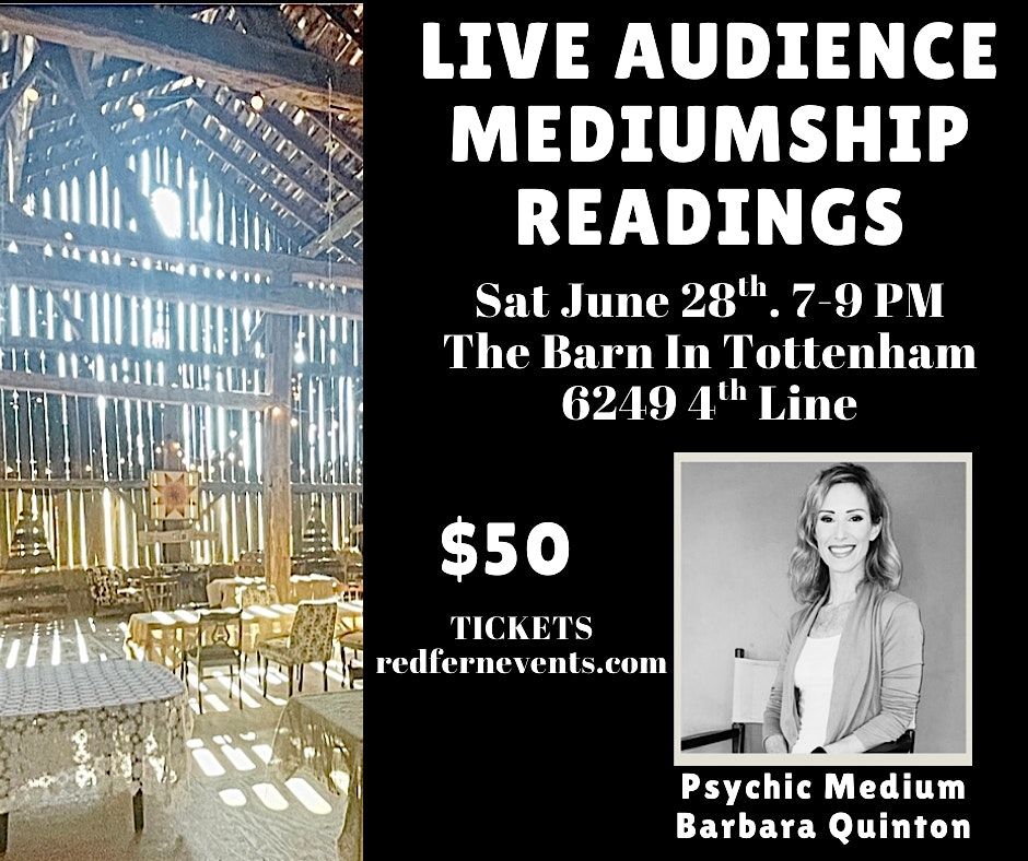 Live Audience Mediumship Readings, 28 June | Event in New Tecumseth | AllEvents