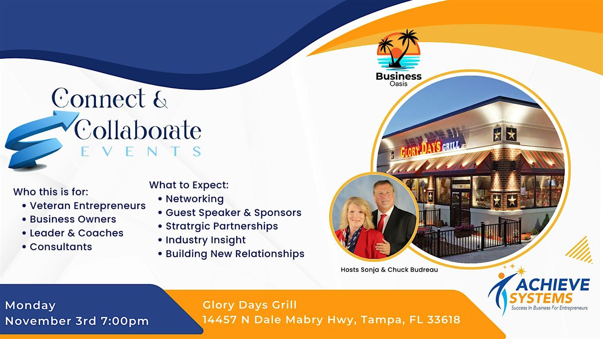 Connect & Collaborate Tampa! November Networking Meeting, 3 November | Event in Tampa | AllEvents