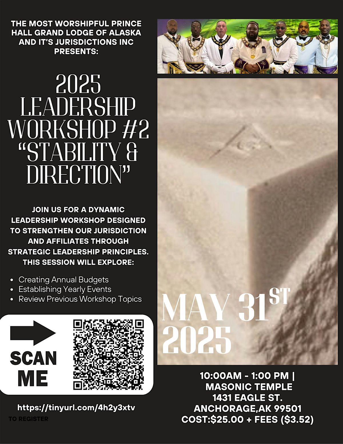 2025 Leadership Workshop #2 “Stability and Direction”, 31 May | Event in Anchorage | AllEvents
